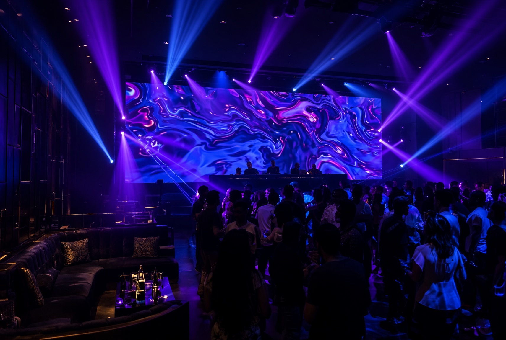 Night club LED video wall